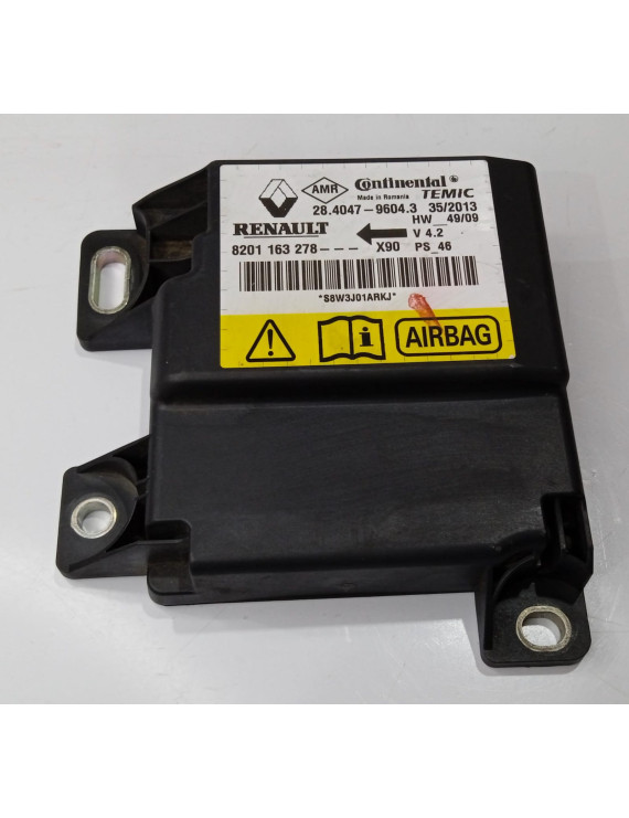 Módulo Airbag Renault Sandero Logan 2007 - 2014 / 8201163278  NECESSITA RESET