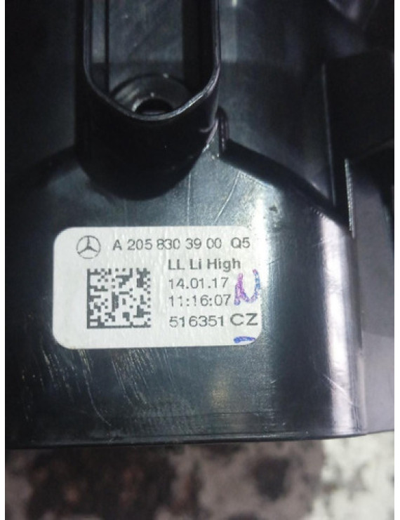 Difusor Ar Lado Esquerdo Mercedes C250 C300 2015 - 2018