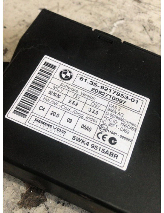 Módulo Ecu Bmw 118i 2.0 16v 2010 / 921785301