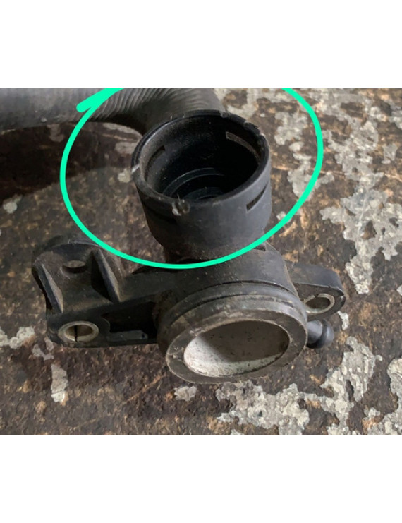 Flange E Mangueira Agua Cabeçote Passat A3 2.0 2006 - 2011