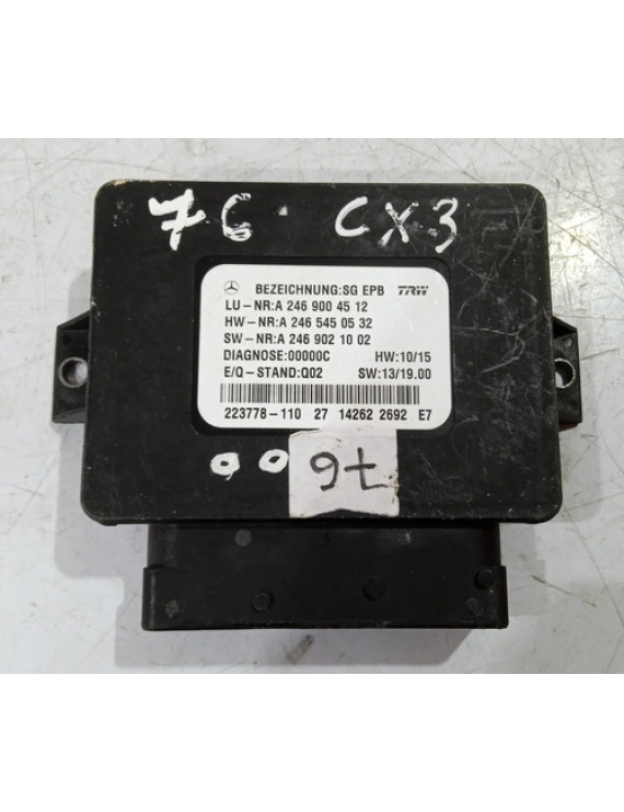 Módulo Freio De Mão Mercedes Gla200 2014 / A2469004512   