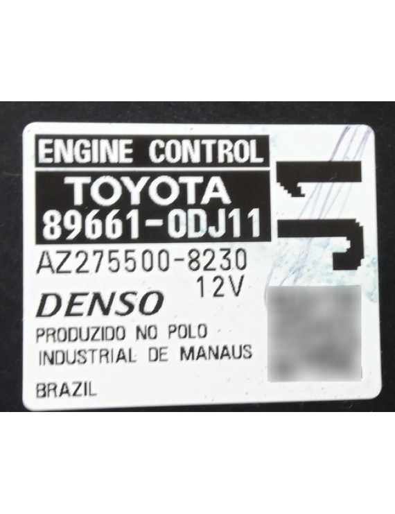 Módulo Injeção Toyota Etios Manual 2013 - 2018 / 896610dj11