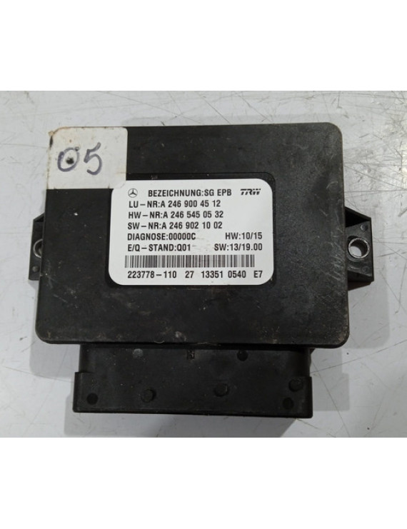 Módulo De Freio Mercedes Ml350 Cla 2012 / A2465450532   