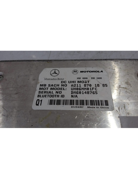 Módulo Bluetooth Mercedes Ml320 2001 - 2007 / A2118701885 