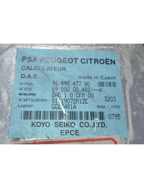 Módulo Direção Elétrica Citroen C3 2002 - 2009 / 9649847780