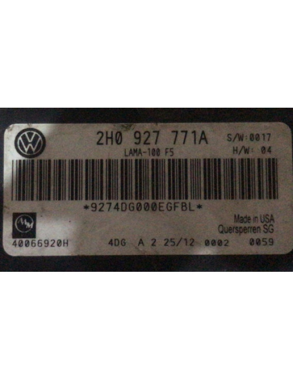 Modulo Controle Diferencial Amarok 2011 - 2014 / 2h0927771a