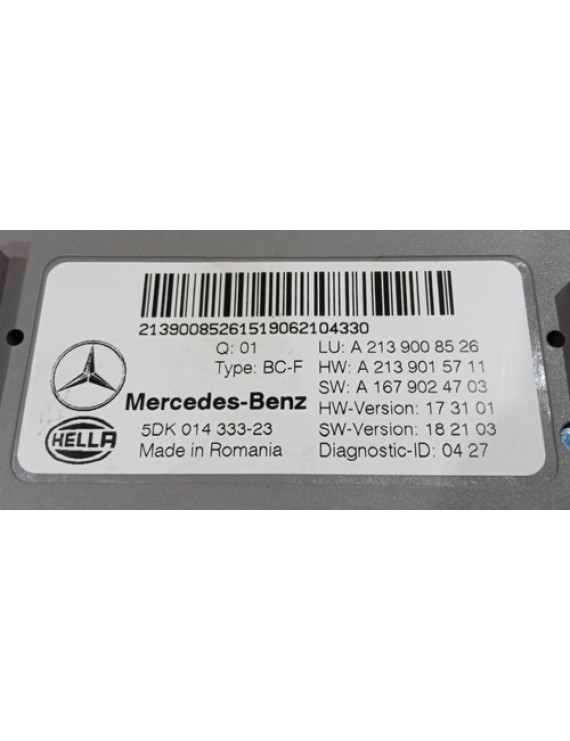 Módulo De Conforto Mercedes E300 2.0 2020 / A1679024703   