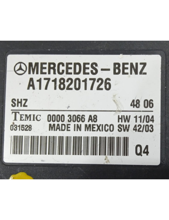 Módulo Controle Mercedes Slk200 Kompressor 07 A1718201726  