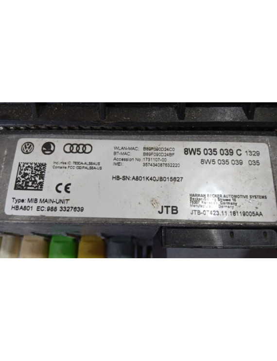 Leitor Cd Charger Audi A4 2018 2019