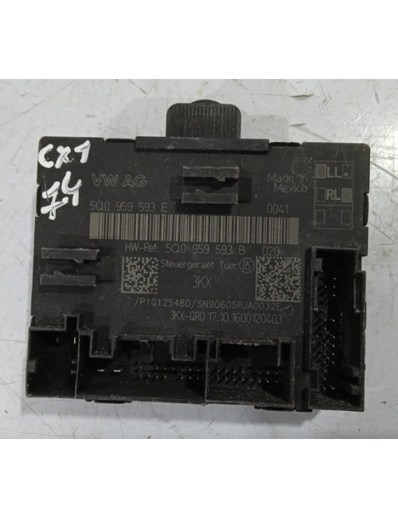 Módulo Porta Traseira Esquerda Golf 2015 / 5q0959593e   